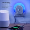 1w Blue LED Night Light 2 USB Ports Automatic Sensor Dusk To Dawn A78B
