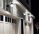  7w Outdoor Garden LED Wall Light Lantern Shade Black with Opaque Cover ZLC317
