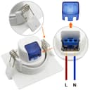 Cool White 3w Adjustable LED Recessed Ceiling Downlight Square CLS2