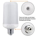 LED Flicker Effect Fire Flame Light Bulb E27 Simulated 3 Mode Mood Lamp