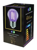 4w LED Golf Ball Purple Light Bulb E27 Clear Glass