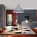 Metal Grey White Ceiling Light Shade Modern Contemporary 