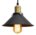 Vintage Black Antique Brass Hanging Ceiling Pendant Shade Light Fitting 