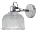 Polished Chrome Adjustable Vintage Wall Light Impressed Pattern 