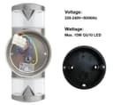 Modern Outdoor Wall Light Up Down Clear Diffuser Stainless Steel IP44 ZLC074