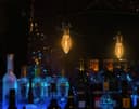 1w LED Twisted Candle B15 Vintage Filament Light Bulb Smoke Glass 