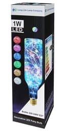 1w Glass LED Bottle RGB Fairy String Decorative Filament Light Bulb E27 Edison Screw