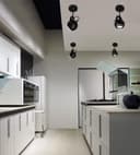 Black Adjustable Retro Industrial Ceiling Spot Light Single Eyeball 