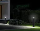 LED Black Bollard Outdoor Garden Light ZLC303K with 5w GU10 CW