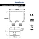 13A 2-Gang Weatherproof Outdoor Switched Socket IP66 Rated