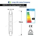 ECO Energy Saving R7s J78 120w=150w Halogen tube linear