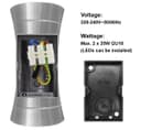 Stainless Steel Outdoor Double Wall Light ZLC318K