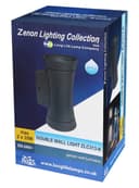 Black Outdoor Double Wall Light Cone Shape ZLC313