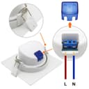 Cool White 6.5w Adjustable LED Recessed Ceiling Downlights Square CLS9