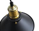 Vintage Black Antique Brass Hanging Ceiling Pendant Shade Light Fitting 