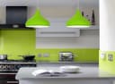 Green Lamp Shade Ceiling Pendant Light Metal Dome Gloss Finish 