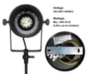 Black Adjustable Retro Industrial Ceiling Spot Light Metal Finish 
