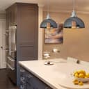 Industrial Vintage Glass Pendant Ceiling Light Shade Smoke Grey 
