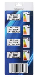 10 PACK 5w G9 LED Bulb Warm White Equivalent 40w Replacement for Halogen Capsule 