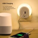 1w Warm White LED Night Light 2 USB Ports Automatic Sensor Dusk To Dawn A78B