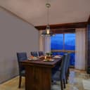 Modern Vintage Shadow Glass Light Shade Smoked Ceiling Lamp 