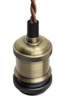 Industrial Vintage Ceiling Pendant Lamp Holder Brass E27 Fitting 
