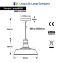 Modern Pendant Ceiling Light Grey Shade 