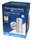 8w Modern Outdoor LED Stainless Steel Double Wall Light Warm White ZLC315