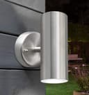 8w Modern Outdoor LED Stainless Steel Double Wall Light Cool White ZLC312