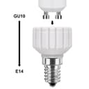 E14 to GU10 Light Bulb Base Socket Converter Adaptor