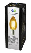 Filament Vintage 4w LED Candle Light Bulb B15 Small Bayonet Clear Glass 