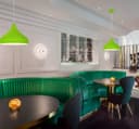 Green Lamp Shade Ceiling Pendant Light Metal Dome Gloss Finish 
