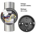 8w Modern Outdoor LED Stainless Steel Double Wall Light Warm White ZLC315