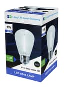 Pack of 2 LED Filament Light Bulb 1w E27 Edison Screw Cool White Decorative Festoon Lamp
