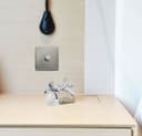 LED Dimmer Switch Brushed Chrome Screwless Finish 1 Gang Single Pole 100w N352DME