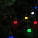 10 Bulb 10M Outdoor LED Festoon String Lights Coloured Bulbs IP64 240v Heavy Duty Highest Quality