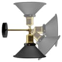 Modern Vintage Industrial Antique Brass Black Scone Wall Light Lamp Shade WD025