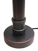 Vintage Industrial Water Pipe Table Lamp Copper Rustic Bedside Desk Lamp 
