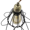 Vintage Bird Cage Pendant Antique Brass Opening and Closing Industrial Hanging Light With 40w E27