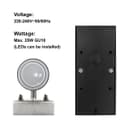 Single Outdoor Wall Light Dusk Till Dawn Sensor Stainless Steel Finish IP65 ZLC088
