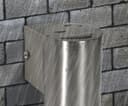 4w LED Single Stainless Steel Wall Light