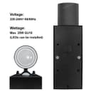 Black Double Outdoor Wall with PIR Movement Sensor Stainless Steel ZLC038DSEN 