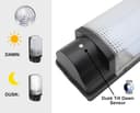7w LED Bulkhead Dusk to Dawn Sensor Security Light Cool White ZLC030 