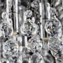 Modern Elegant Square Chandelier Ceiling Light Crystal Droplets Chrome Base 