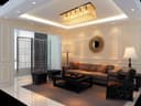 Rectangular Modern Crystal Ceiling Chandelier Droplet Effect Reflective Mirror Base