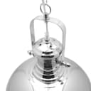 Industrial Retro Polished Chrome Pendant Ceiling Light Vintage Antique Dome Hanging Lamp Shade
