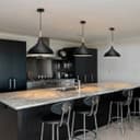 Classic Vintage Ceiling Pendant Light Shade Black Metal Dome Orient Style M0137