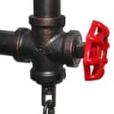 Vintage Industrial Water Pipe Wall Light Steampunk Nautical Wheel M0159