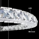 Modern Round Chandelier LED Ring Pendant Ceiling Light Cool White M0171