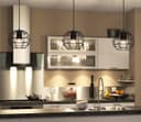 Wire Cage Globe Black Metal Pendant Light M0173